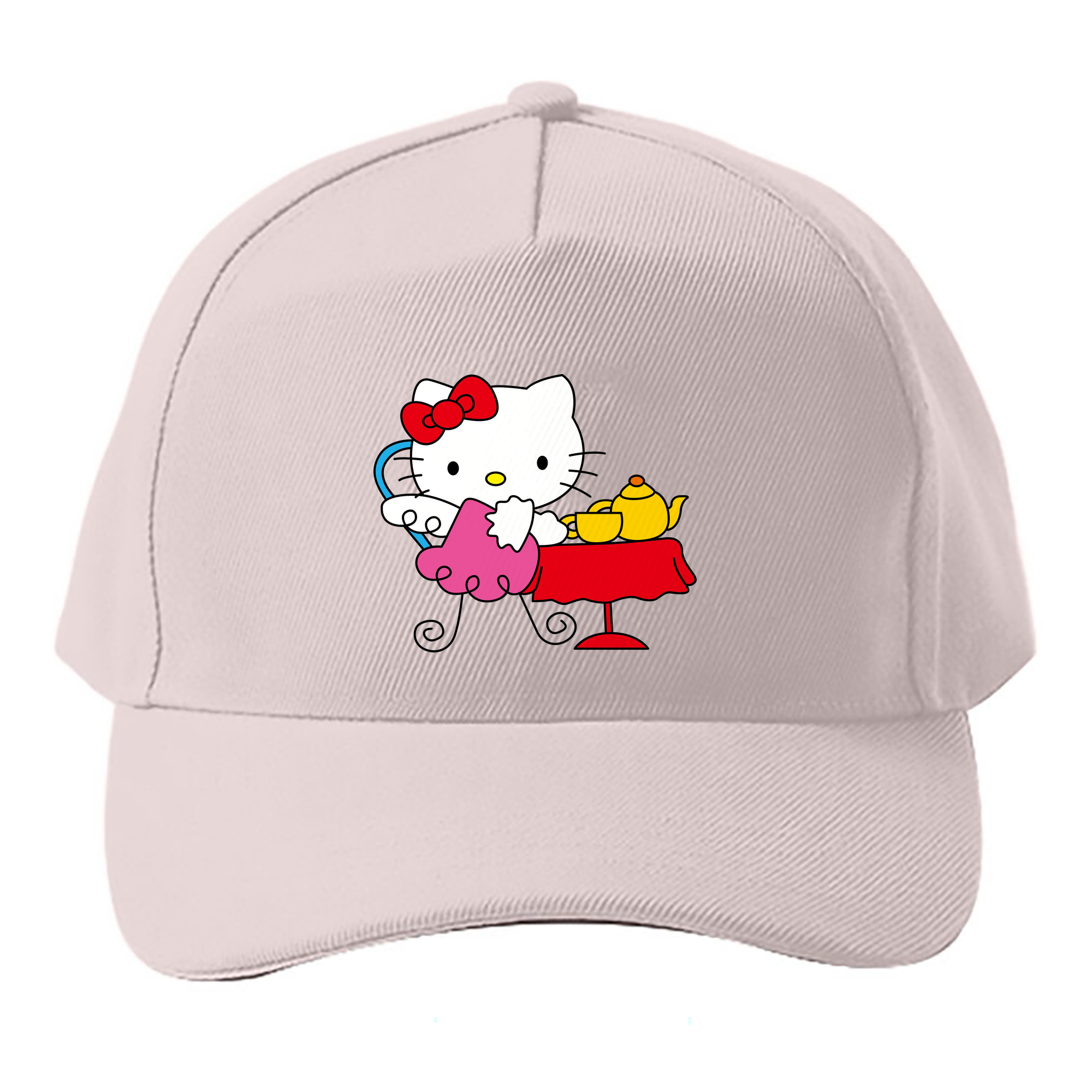 （画像用） Hello Kitty ハローキティ ベースボールキャップ 綿100％ 男女兼用 帽子 スポーツ